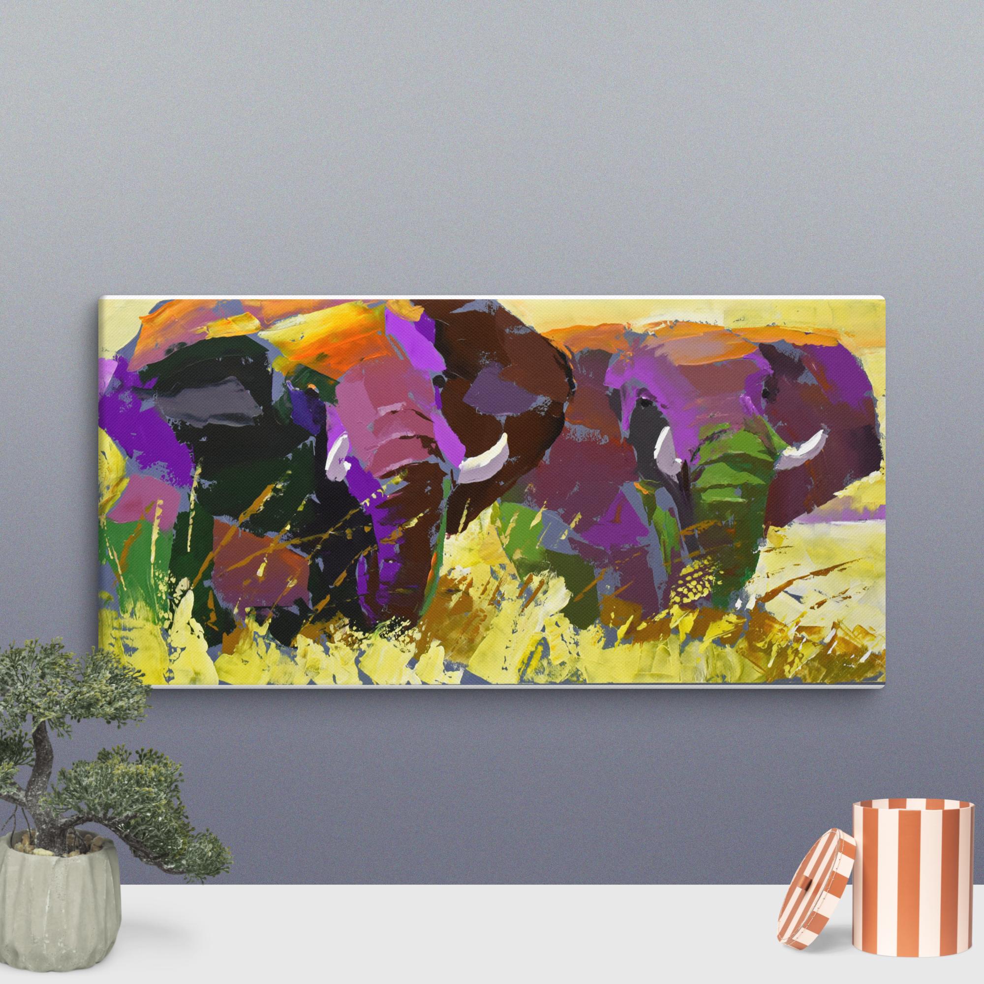 The Majestic Bulls 40x80cm