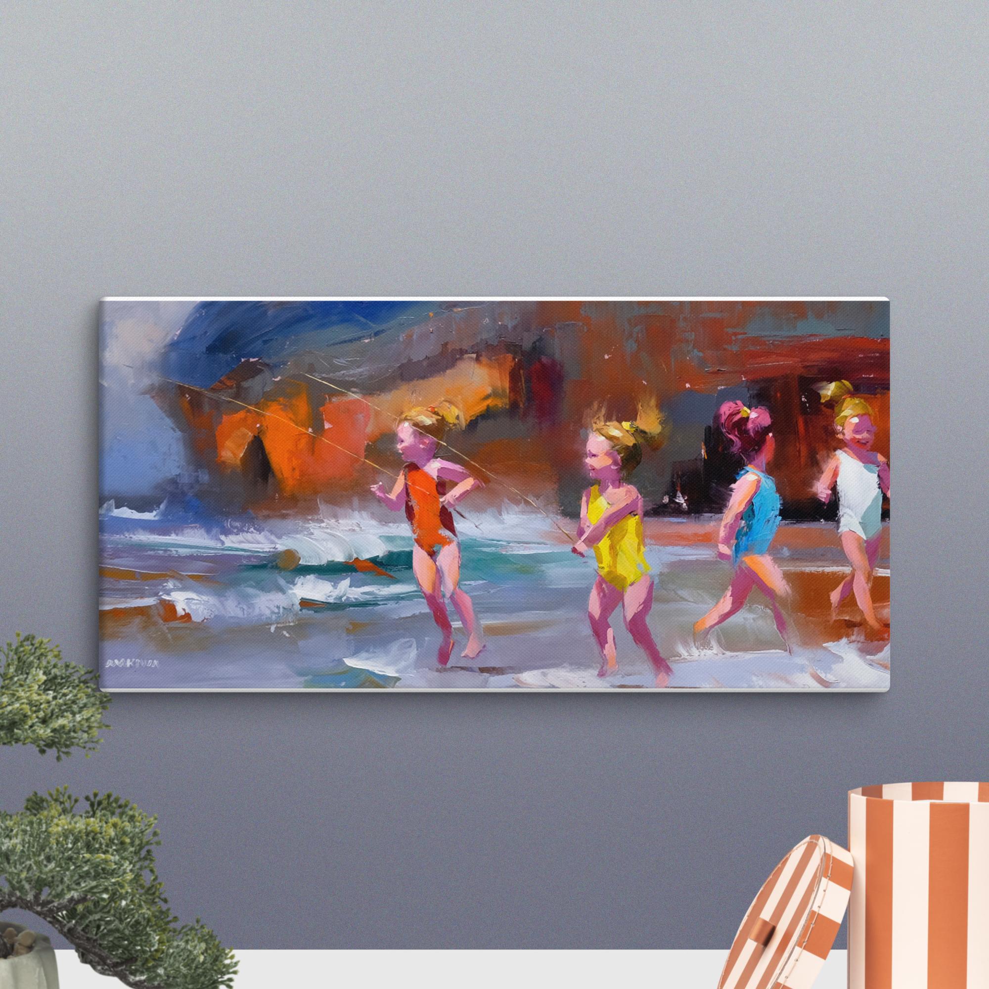 The Fishing Girls 40x80cm