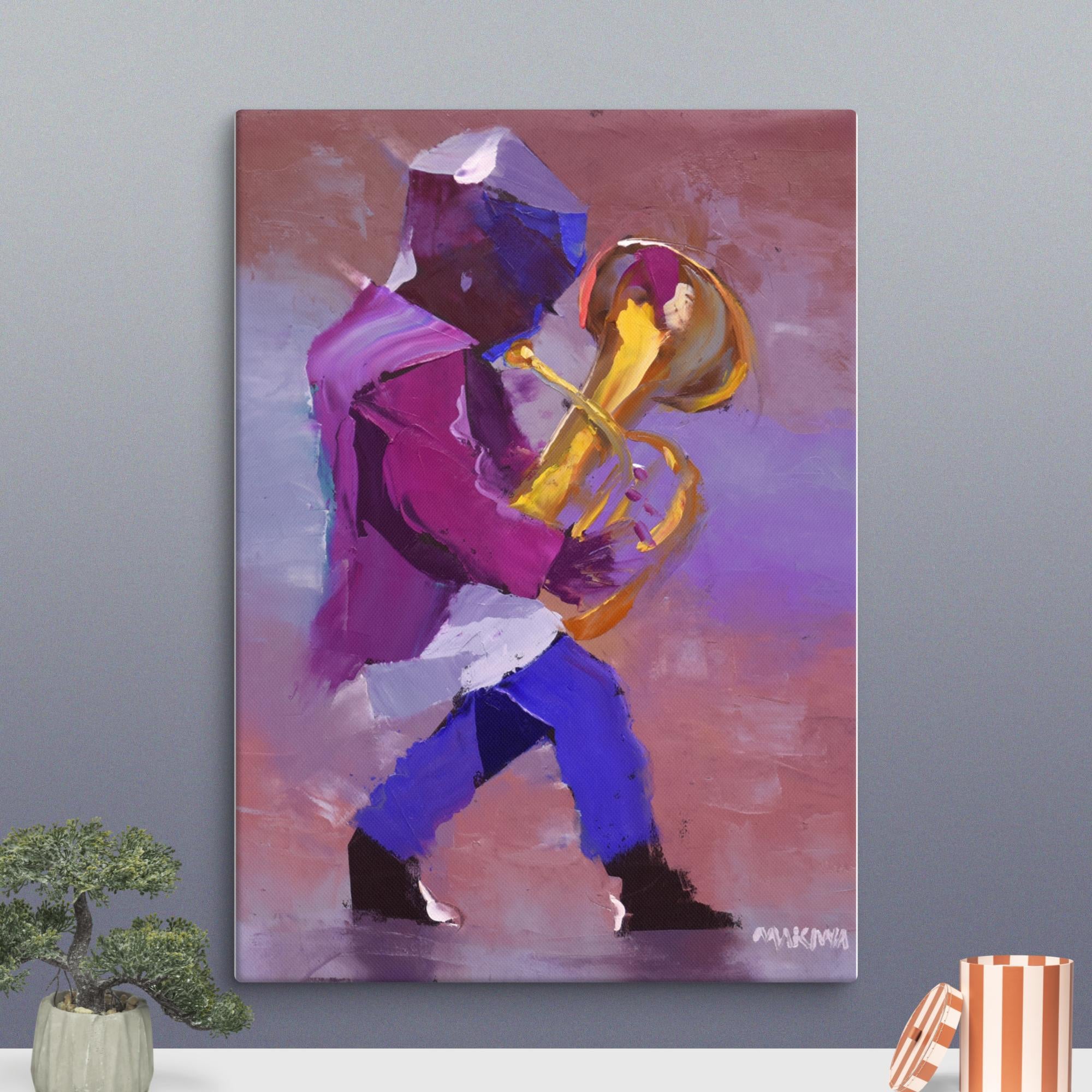 The Little Trumpeter 70x50cm