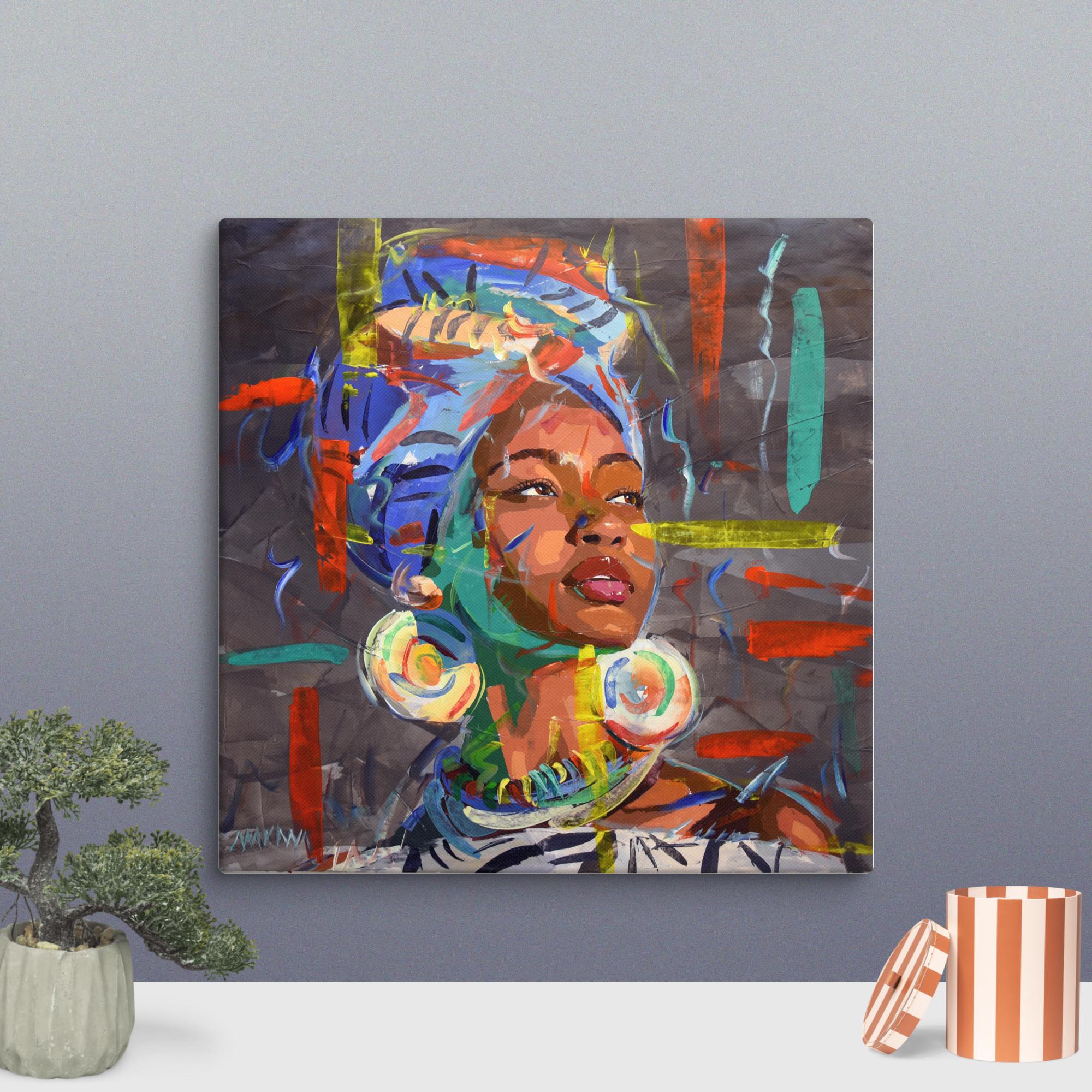 African Queen 80x80cm