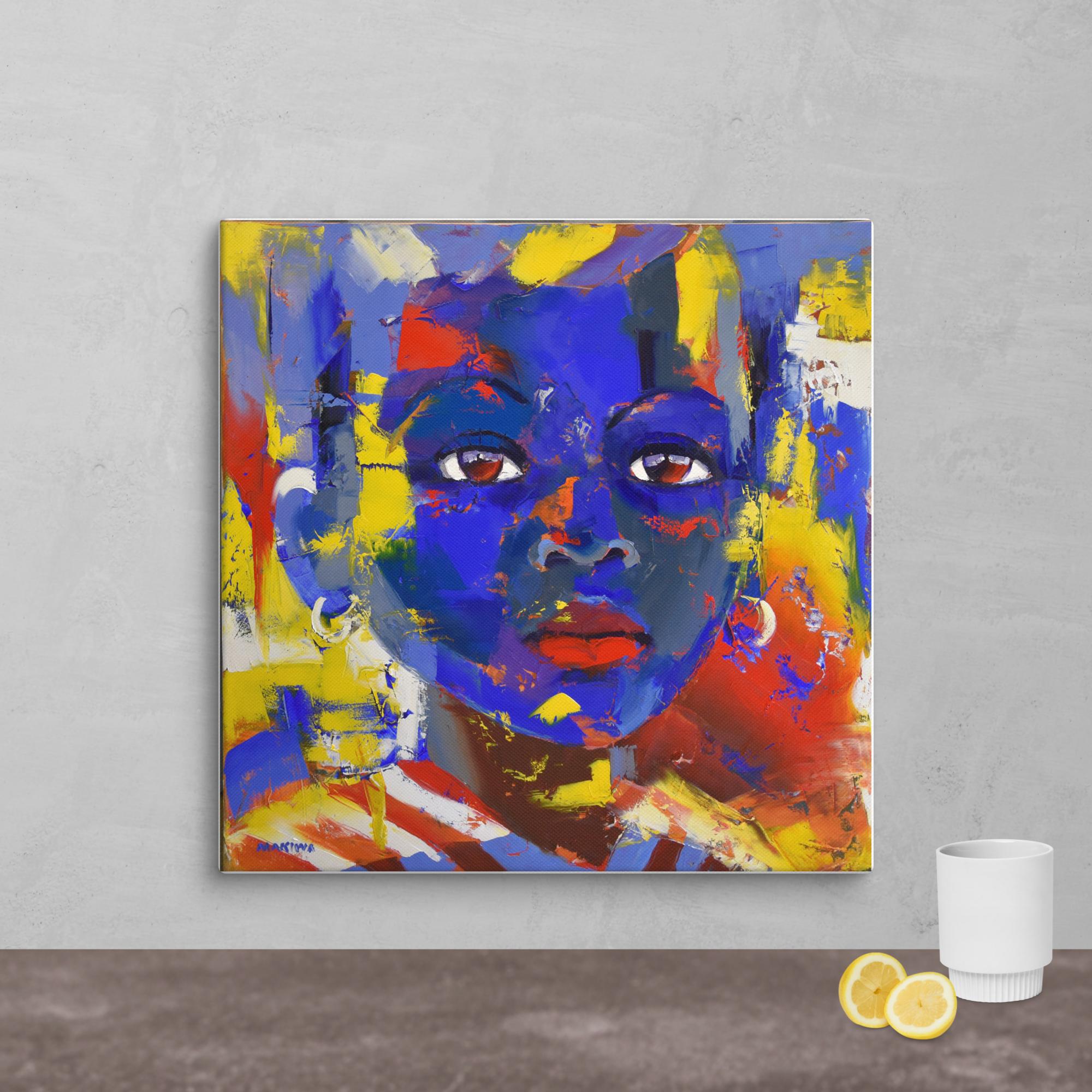 The Blue Child 80x80cm