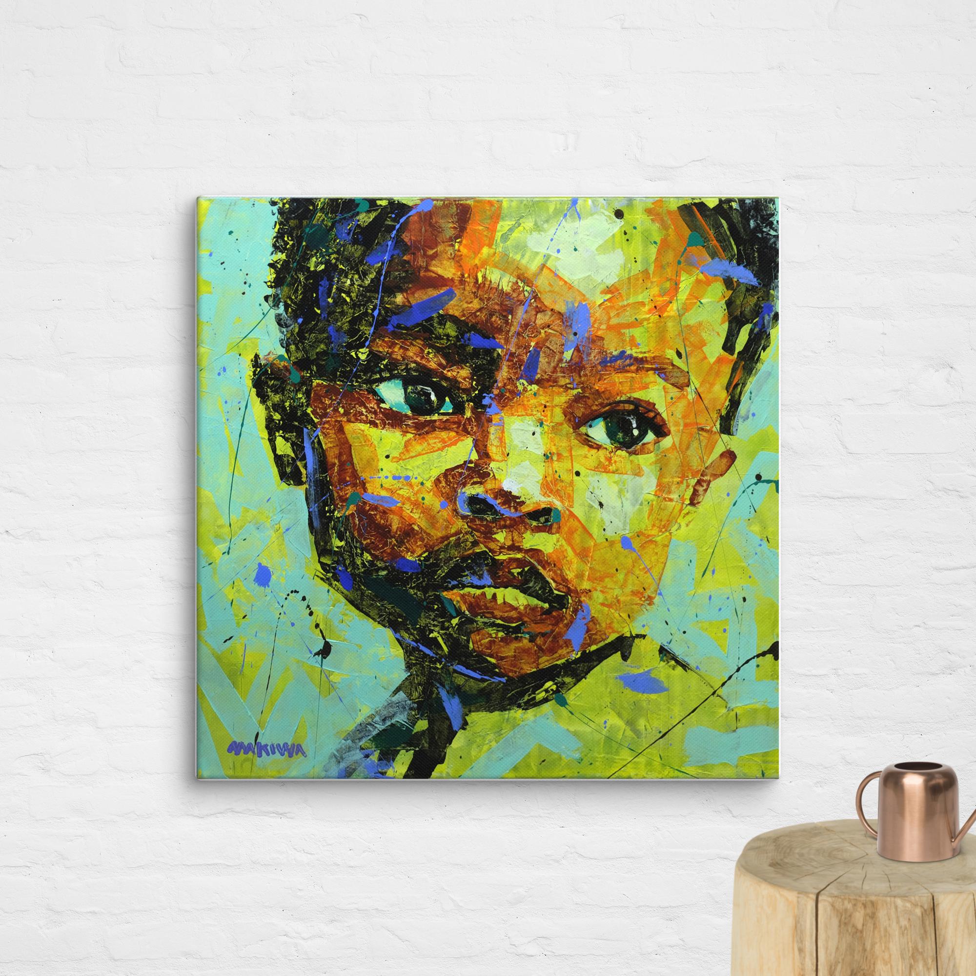 African Child 80x80cm