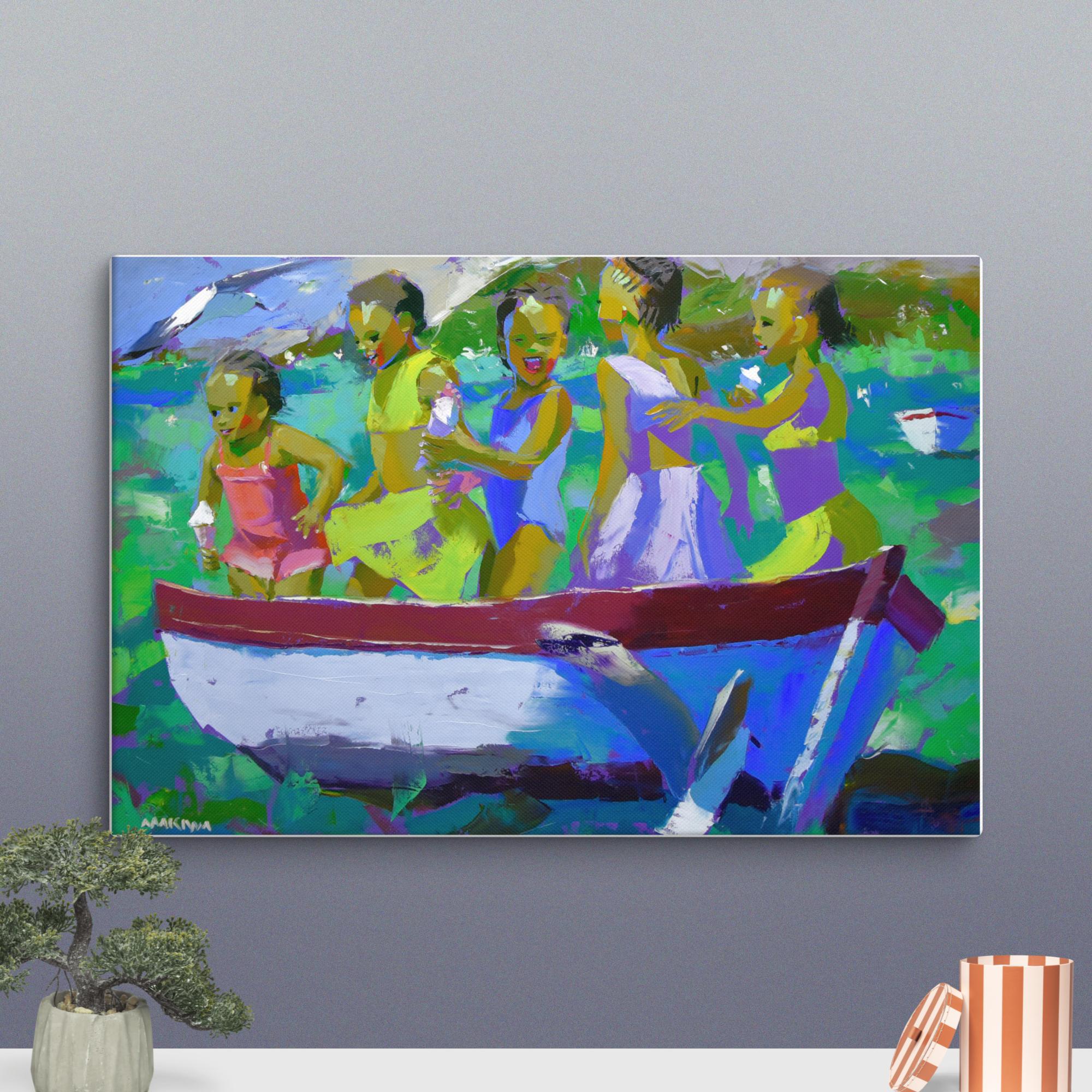 Ice Cream Boat 80x120cm