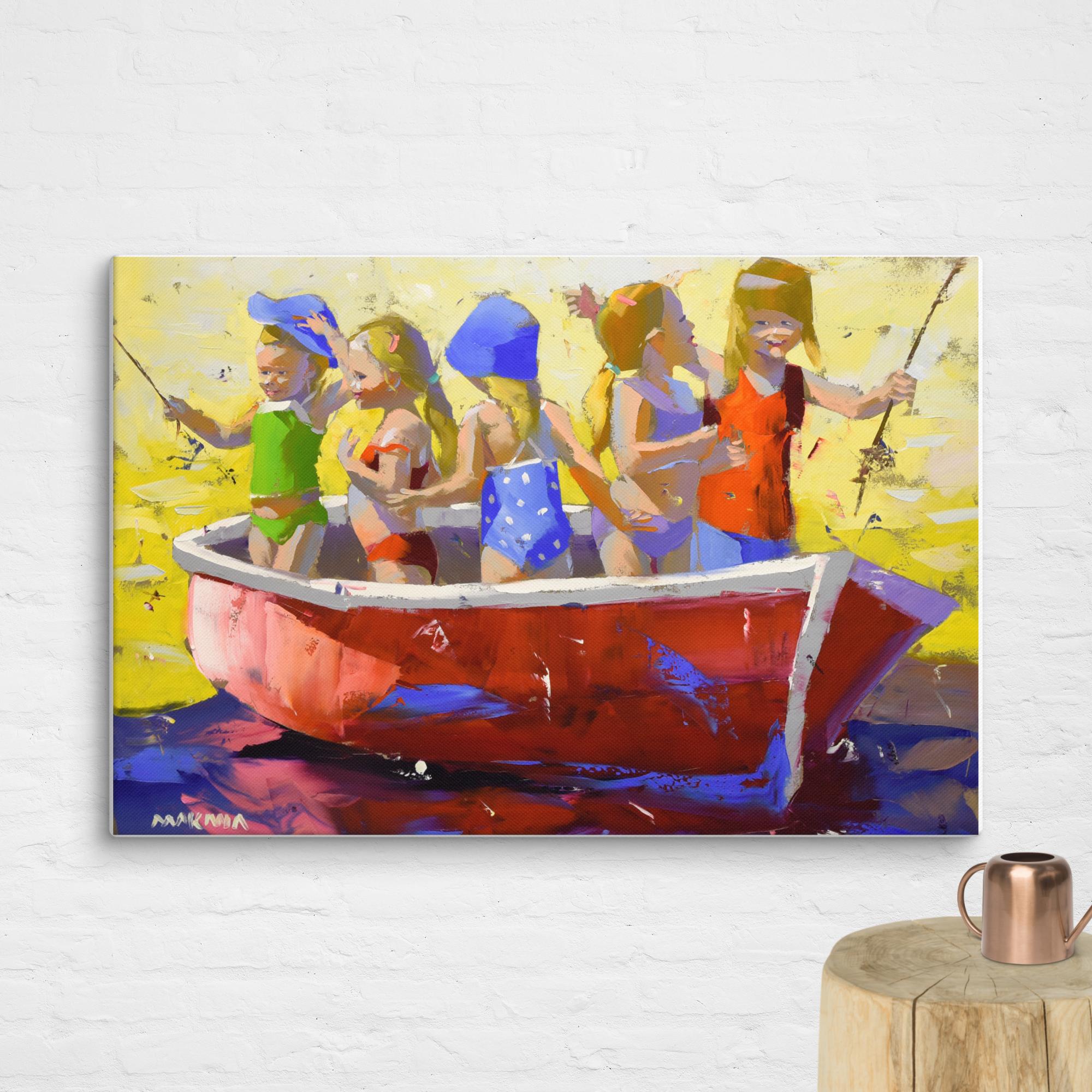 The Red Boat 80x120cm